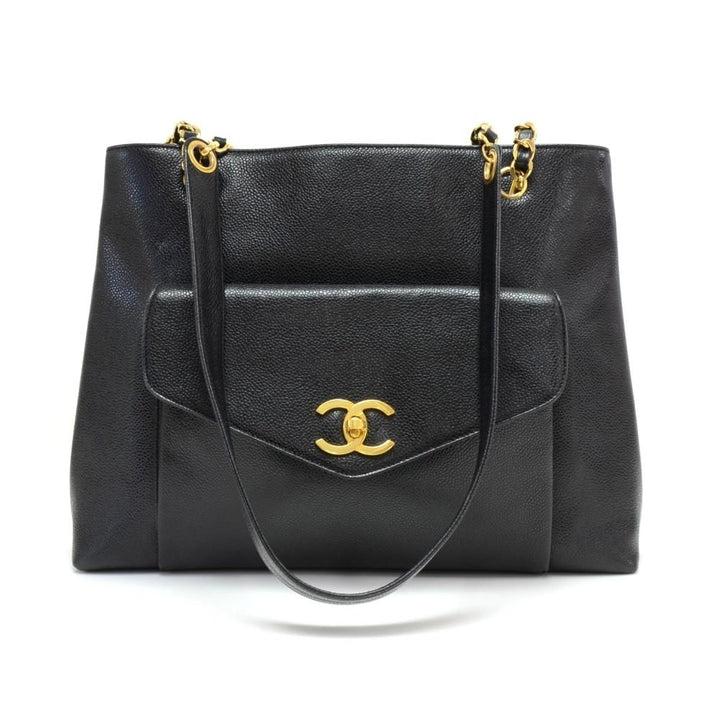 12" caviar leather shoulder bag