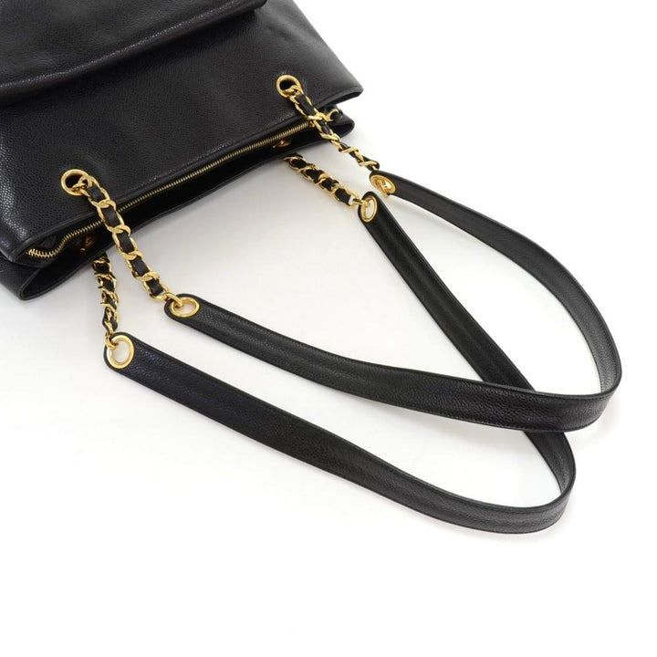12" caviar leather shoulder bag