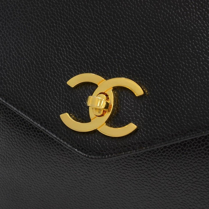 12" caviar leather shoulder bag