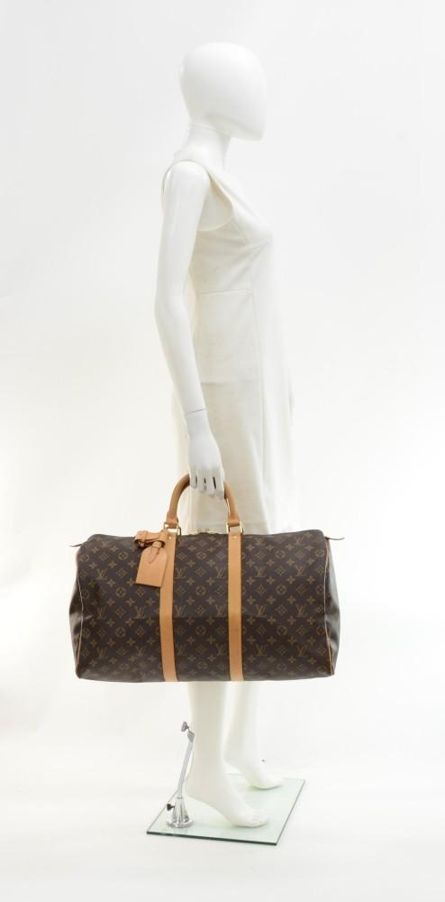 keepall 50 monogram canvas travel bag