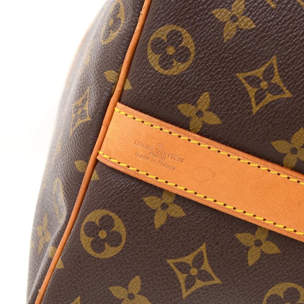 keepall 50 bandouliere monogram canvas travel bag with strap