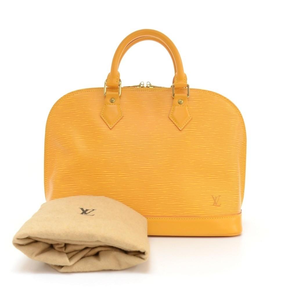 alma epi leather handbag