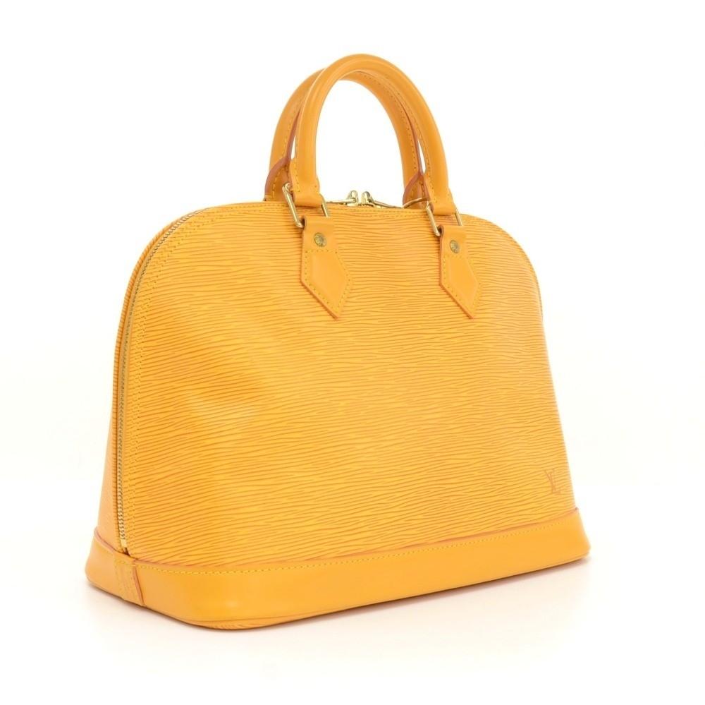 alma epi leather handbag