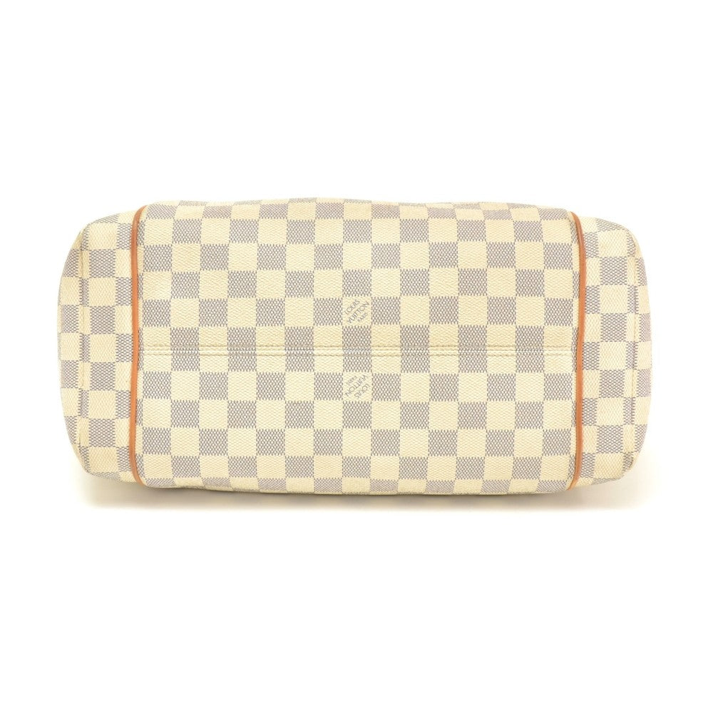 totally mm damier azur canvas shoulder bag