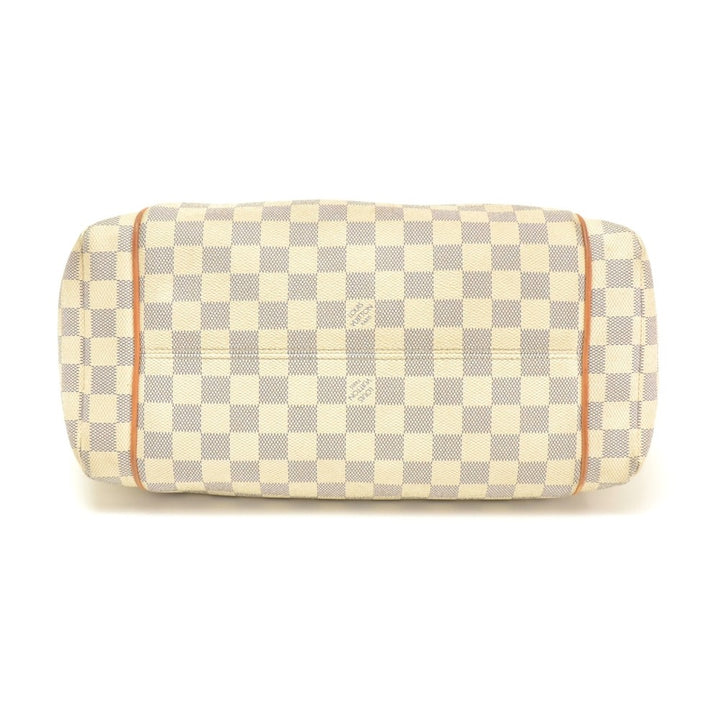 totally mm damier azur canvas shoulder bag