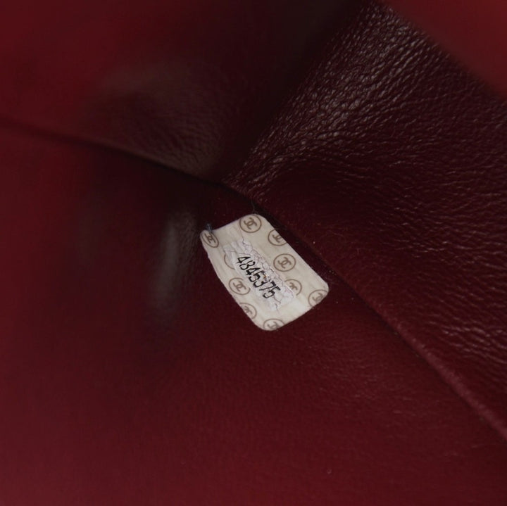 lambskin leather jumbo flap bag