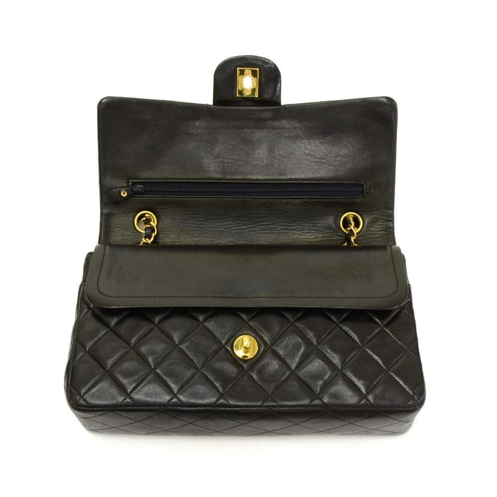 2.55 double flap quilted lambskin leather shoulder bag