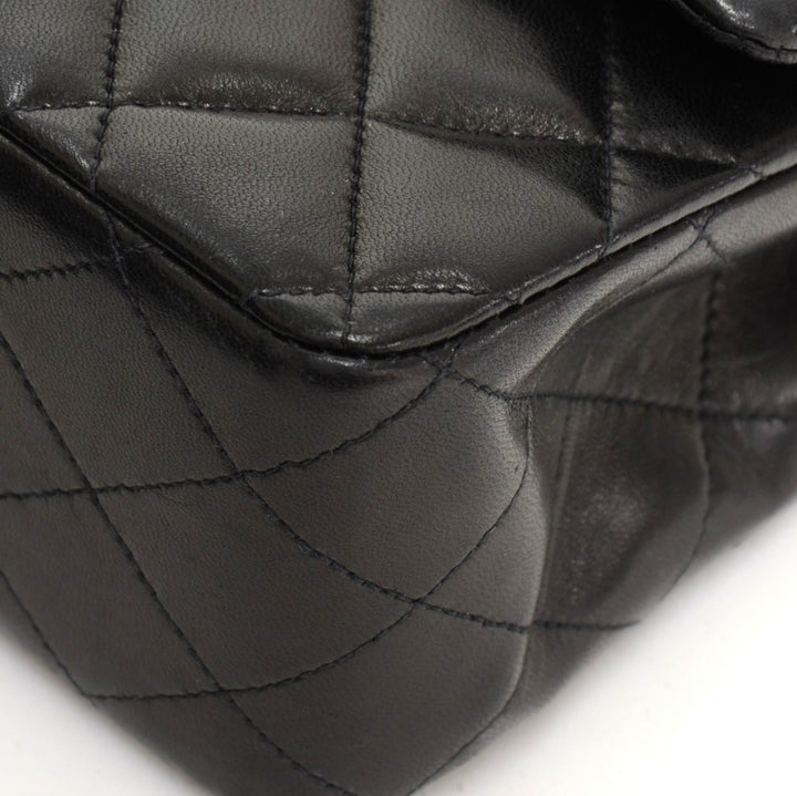 2.55 double flap quilted lambskin leather shoulder bag