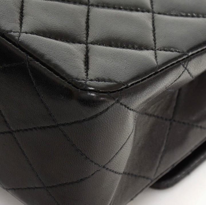 2.55 double flap quilted lambskin leather shoulder bag