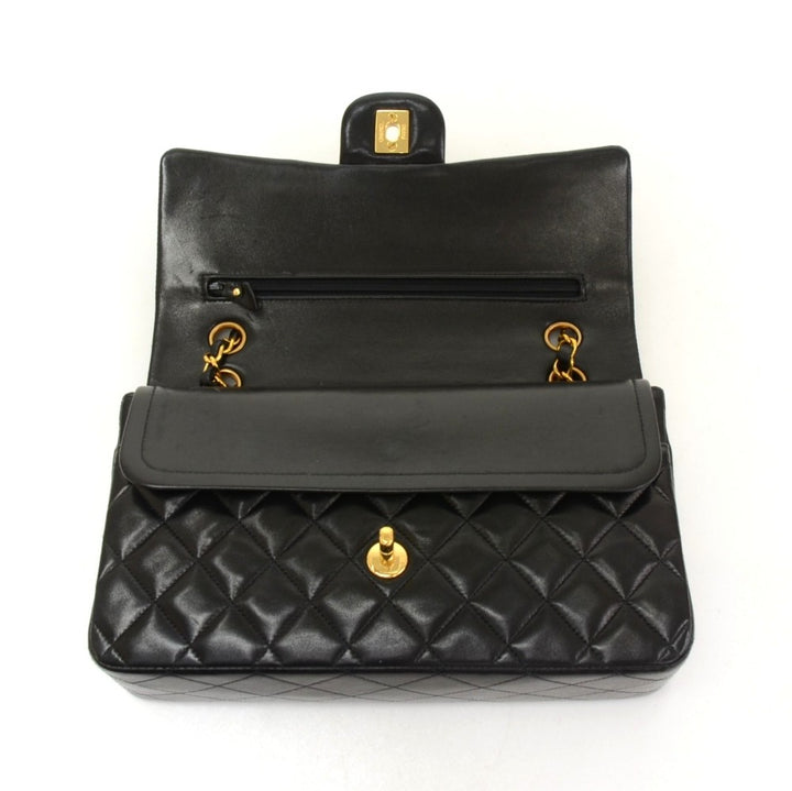 2.55 double flap quilted lambskin leather shoulder bag