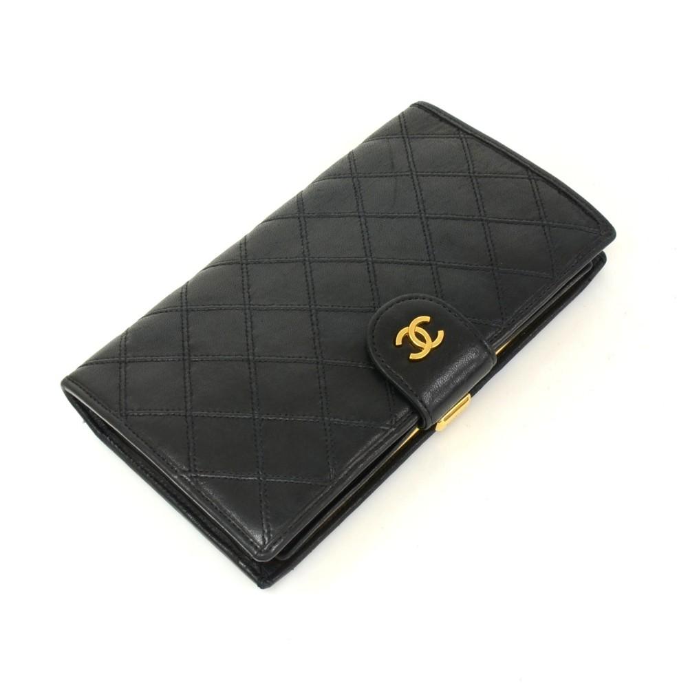 quilted leather wallet
