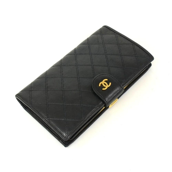 quilted leather wallet