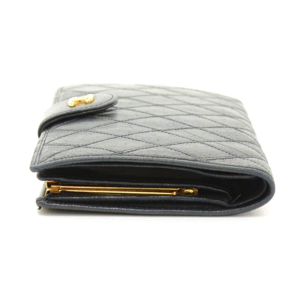 quilted leather wallet