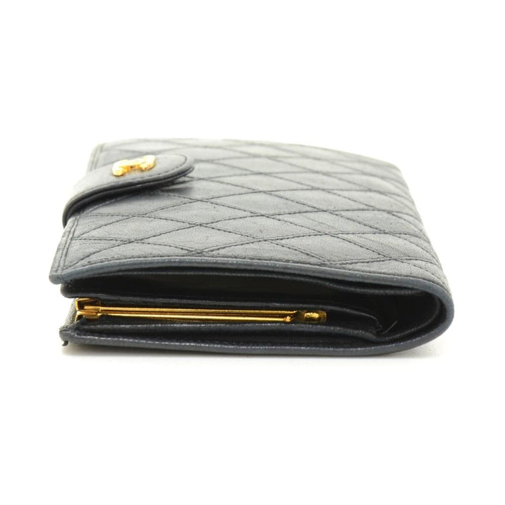 quilted leather wallet
