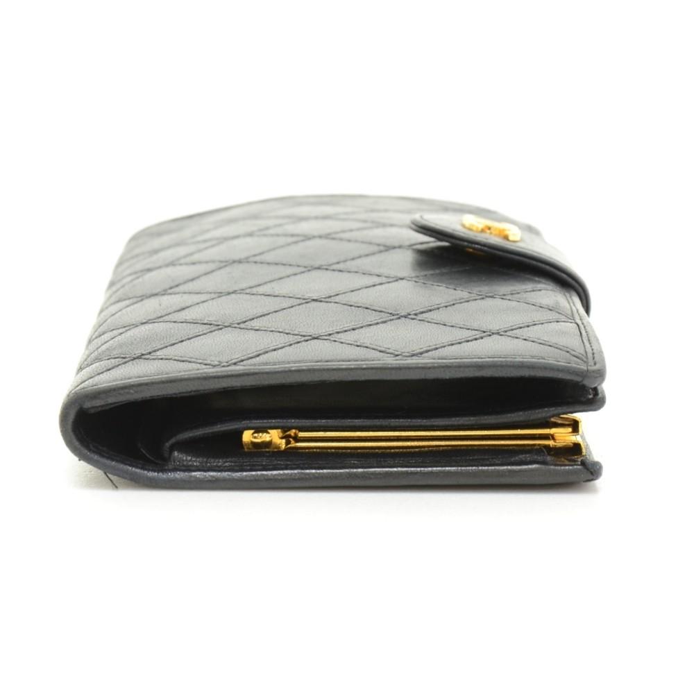 quilted leather wallet