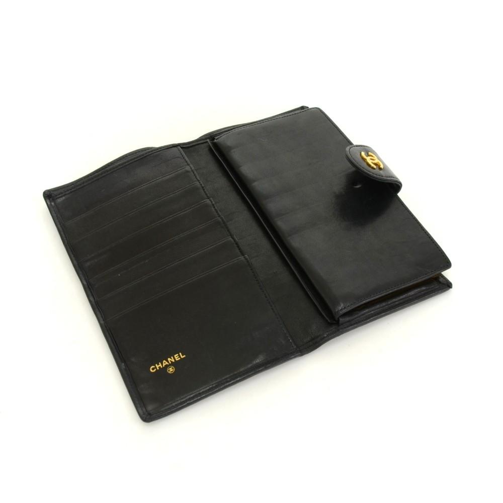 quilted leather wallet