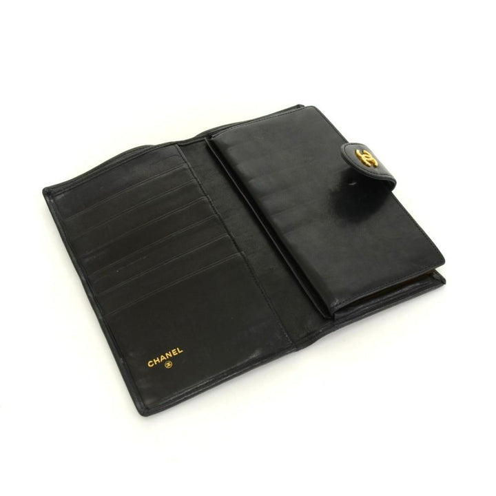 quilted leather wallet