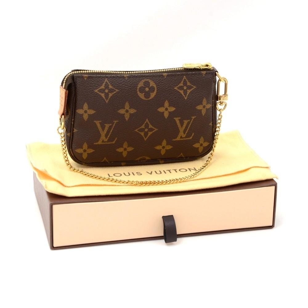 mini pochette accessoires monogram canvas evening bag