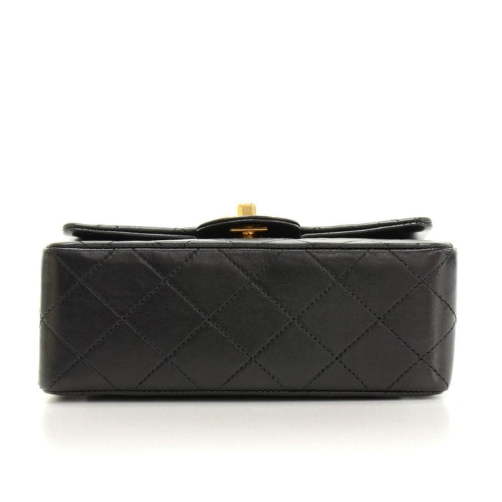 7" quilted lambskin leather shoulder bag