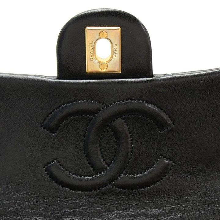 7" quilted lambskin leather shoulder bag