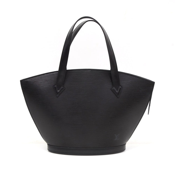 saint jacques black pm epi leather handbag