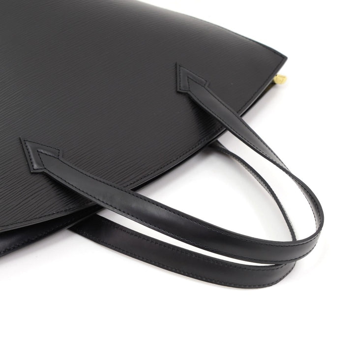 saint jacques black pm epi leather handbag