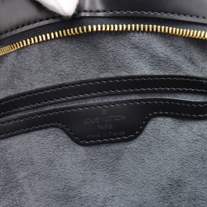 saint jacques black pm epi leather handbag