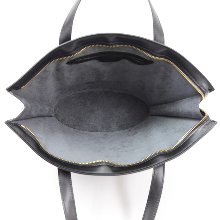 saint jacques black pm epi leather handbag