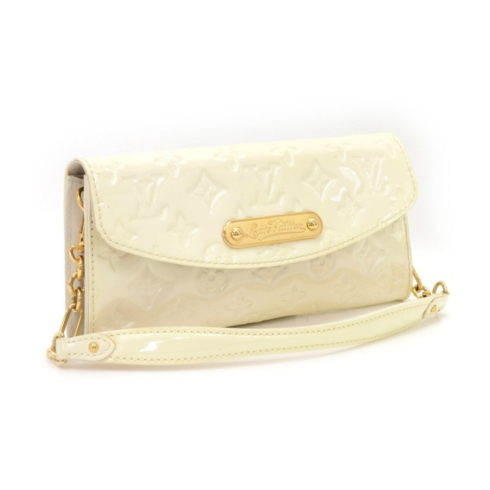 sunset boulevard monogram vernis leather evening bag