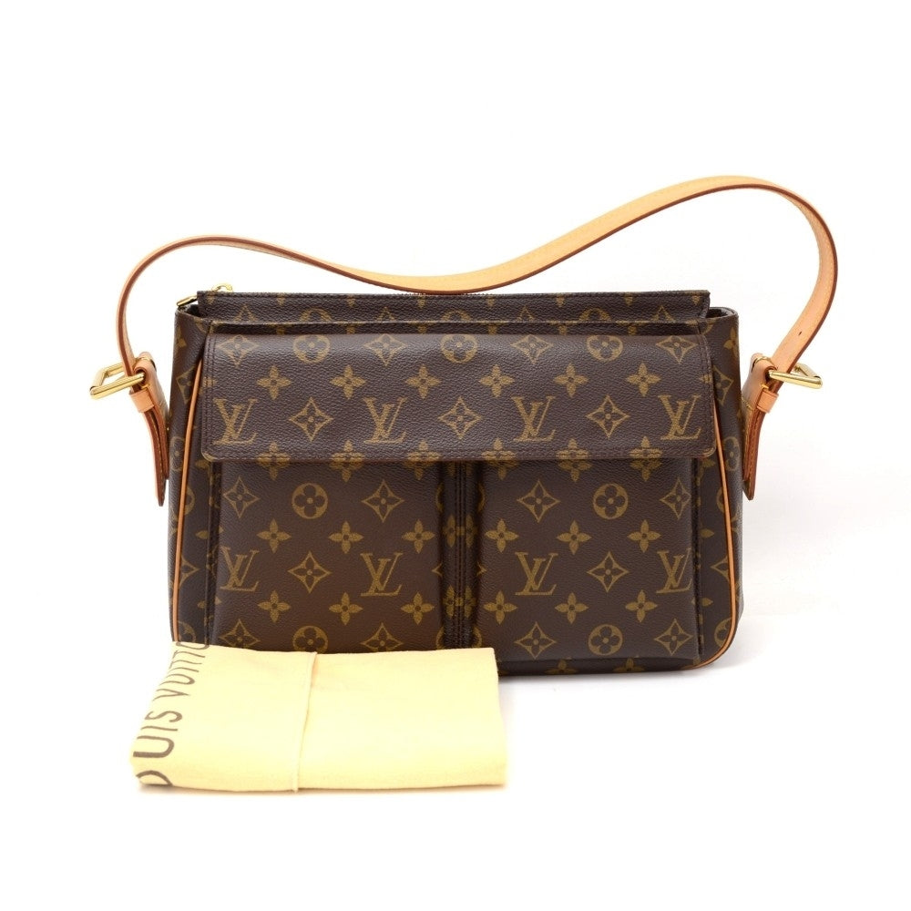 viva cite gm monogram canvas shoulder bag