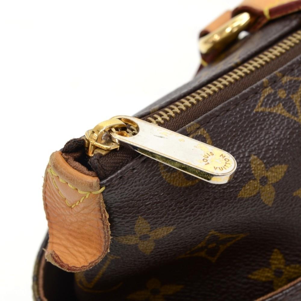 totally pm monogram canvas shoulder handbag