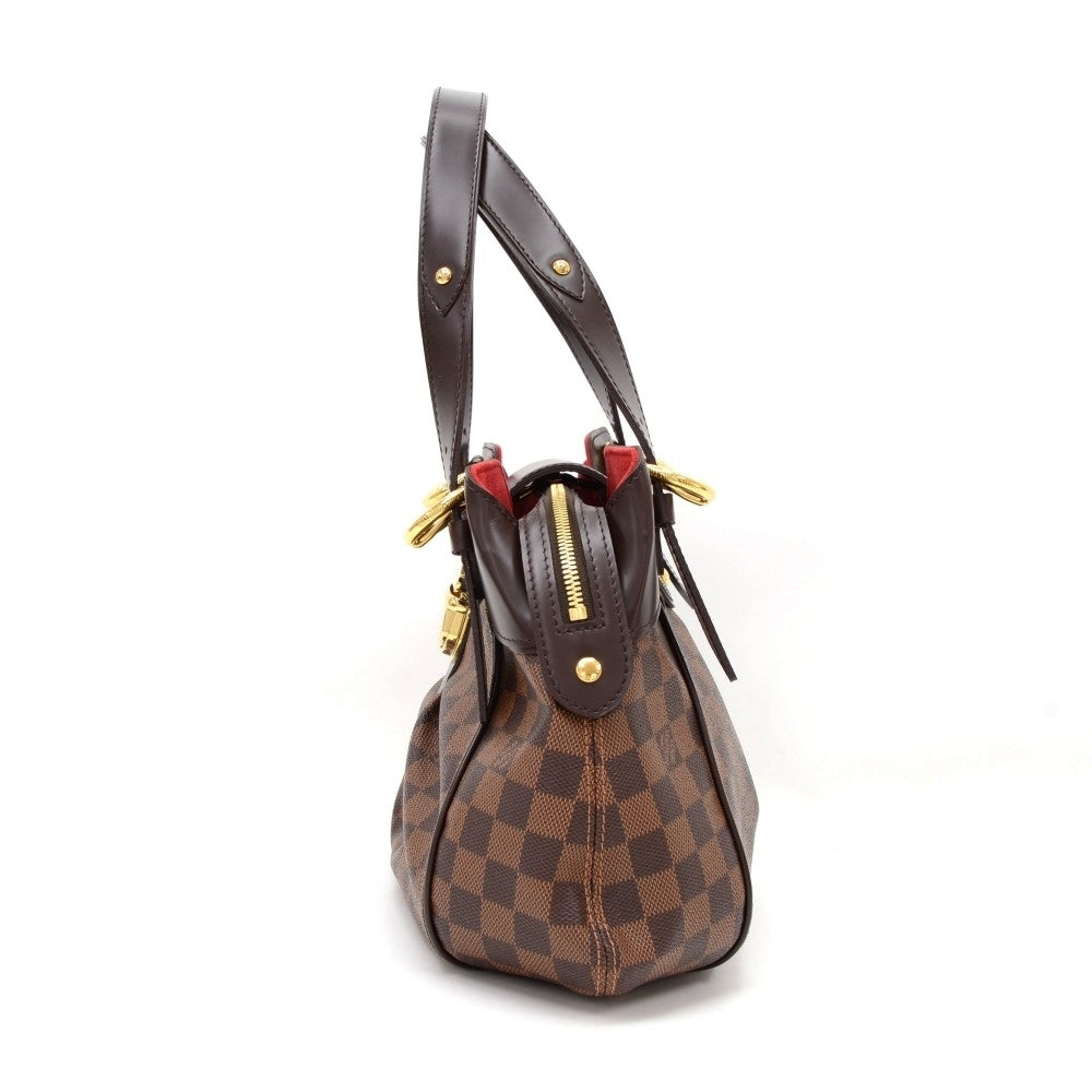 sistina pm damier ebène canvas handbag