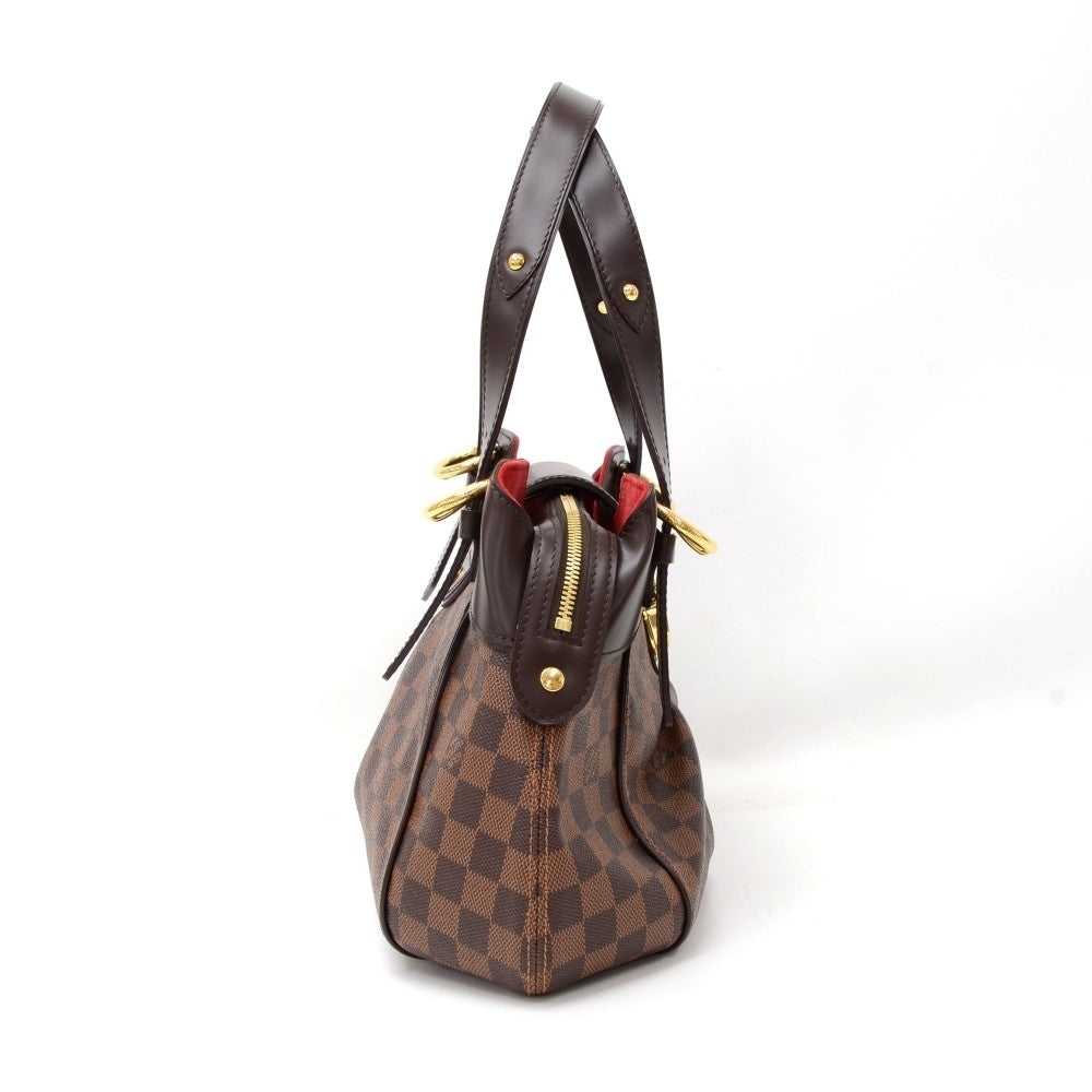 sistina pm damier ebène canvas handbag