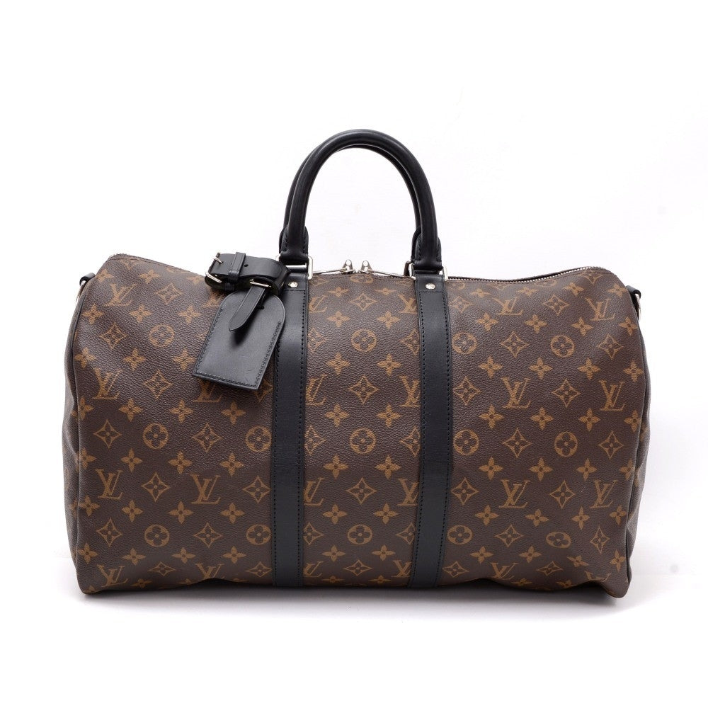 keepall 45 bandouliere monogram macassar canvas travel bag