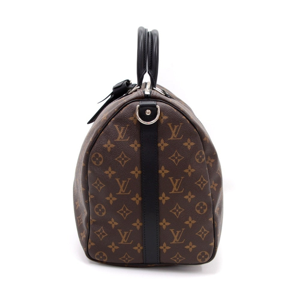 keepall 45 bandouliere monogram macassar canvas travel bag