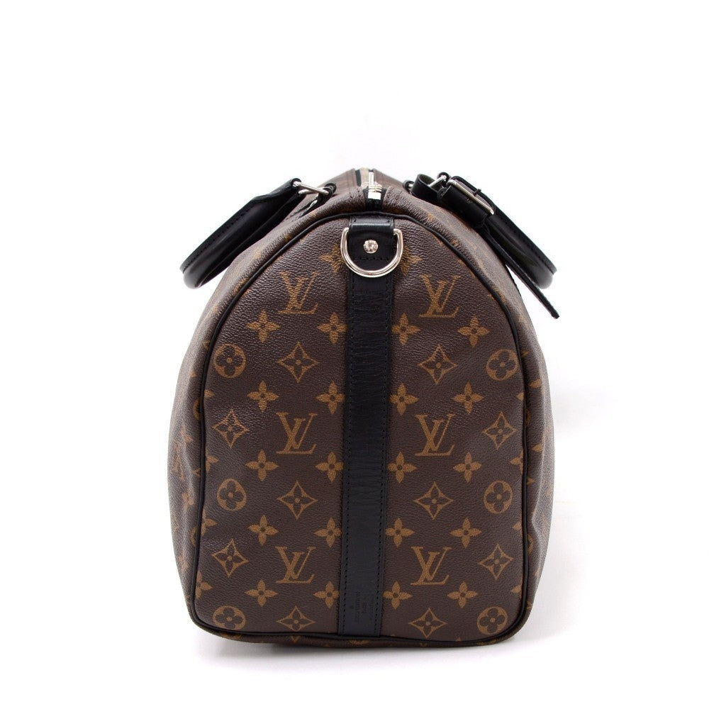 keepall 45 bandouliere monogram macassar canvas travel bag