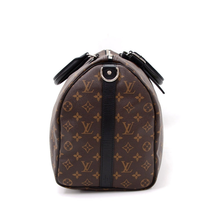 keepall 45 bandouliere monogram macassar canvas travel bag