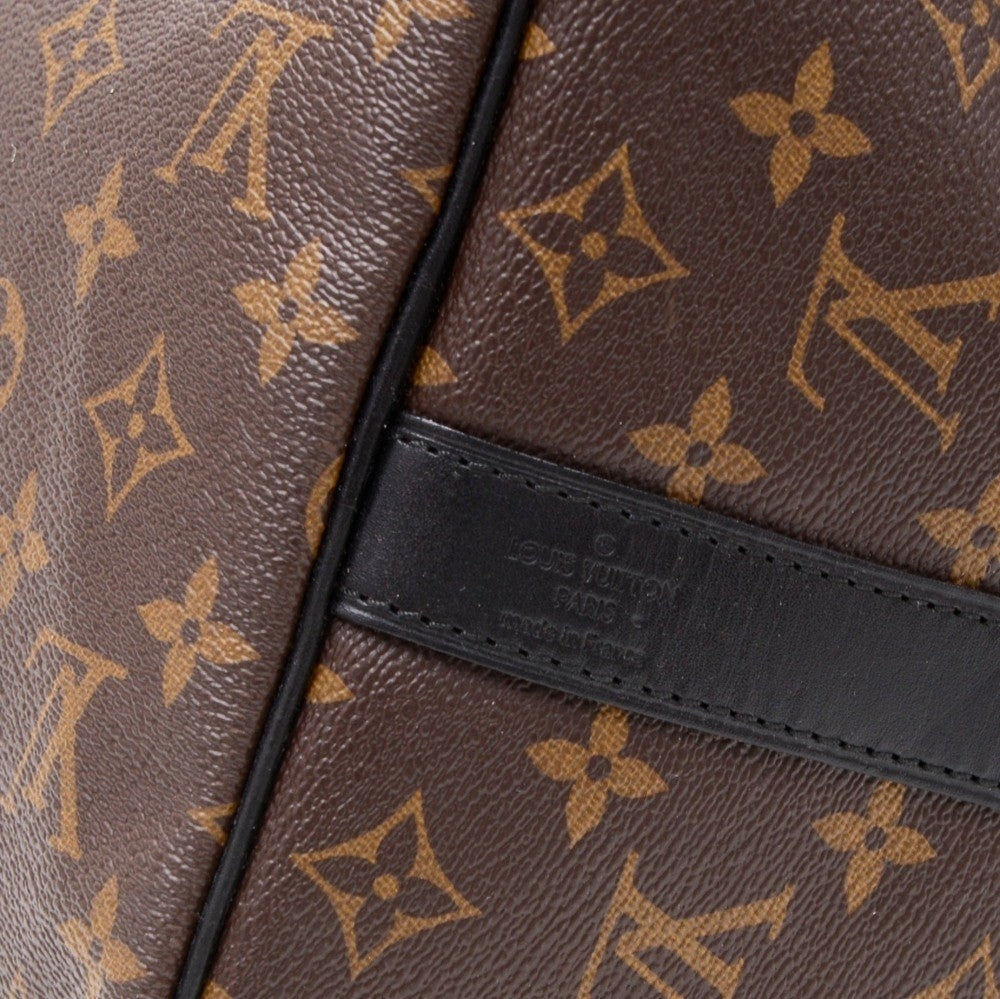 keepall 45 bandouliere monogram macassar canvas travel bag