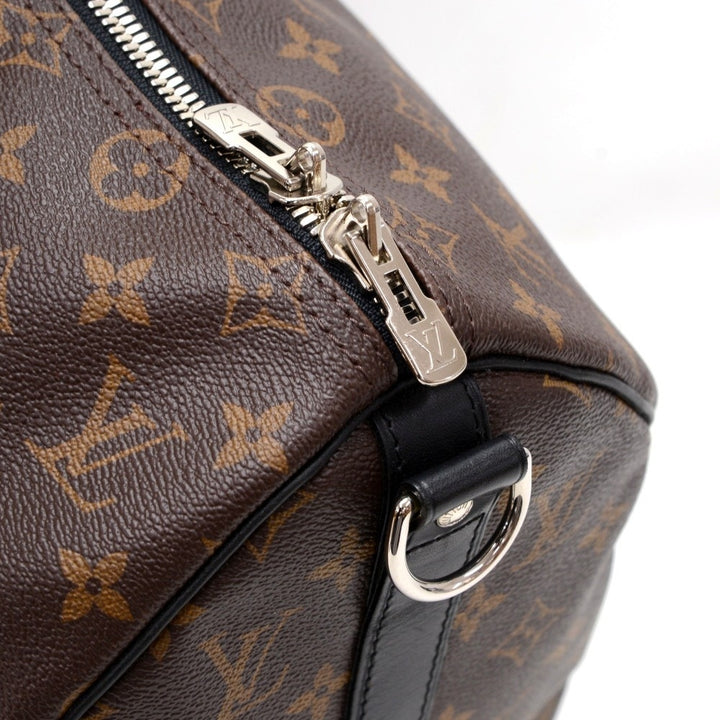 keepall 45 bandouliere monogram macassar canvas travel bag