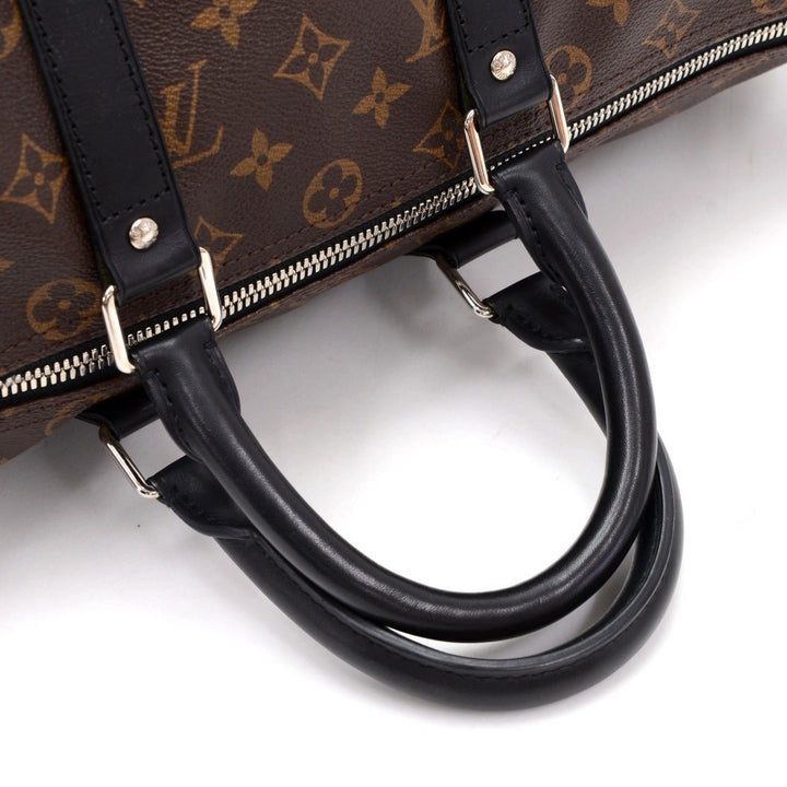keepall 45 bandouliere monogram macassar canvas travel bag