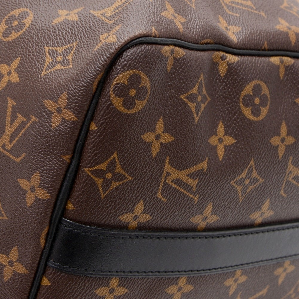 keepall 45 bandouliere monogram macassar canvas travel bag