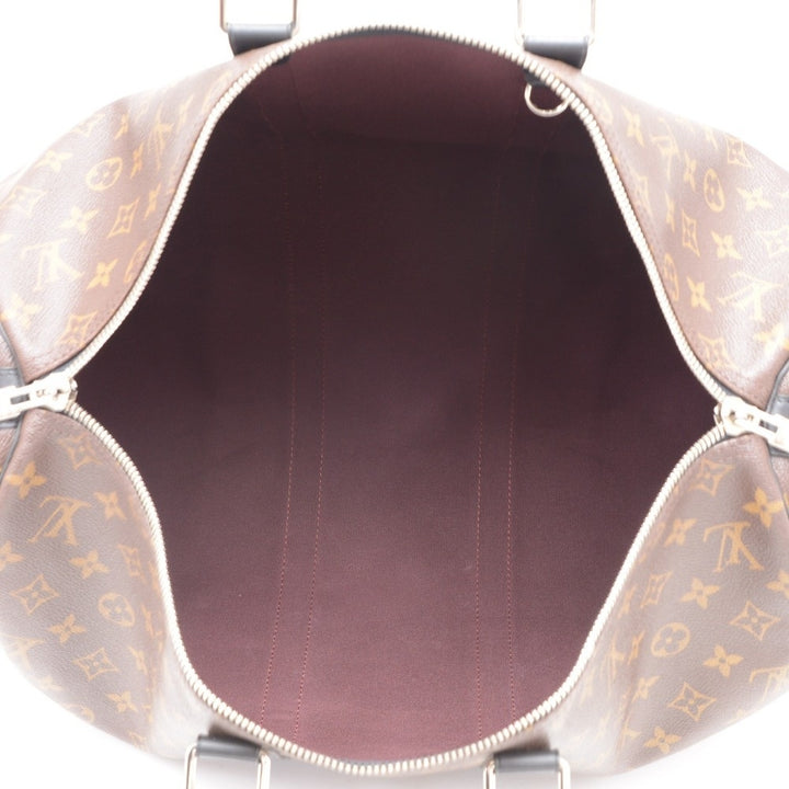 keepall 45 bandouliere monogram macassar canvas travel bag