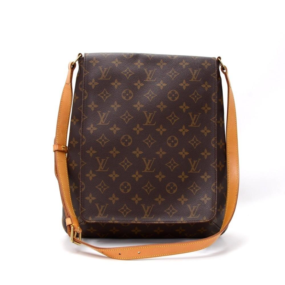 large musette monogram canvas shoulder bag