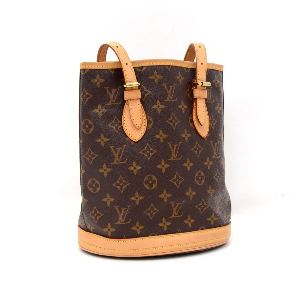 bucket pm monogram canvas shoulder bag