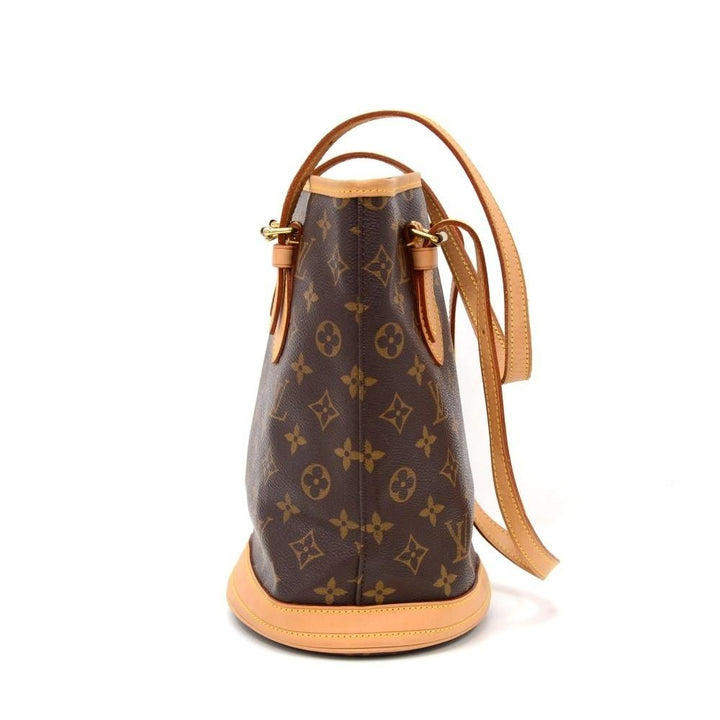 bucket pm monogram canvas shoulder bag