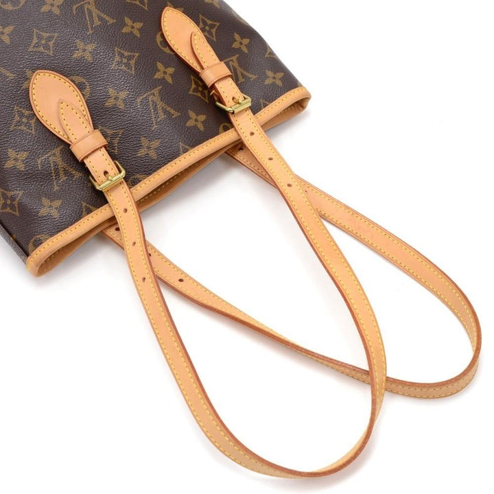 bucket pm monogram canvas shoulder bag
