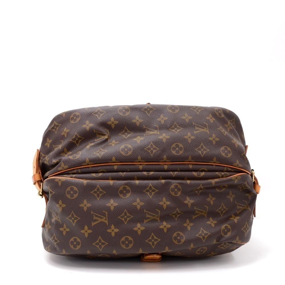 saumur 35 monogram canvas shoulder bag
