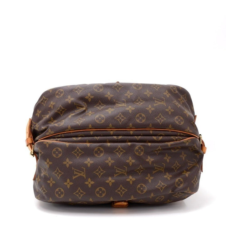 saumur 35 monogram canvas shoulder bag