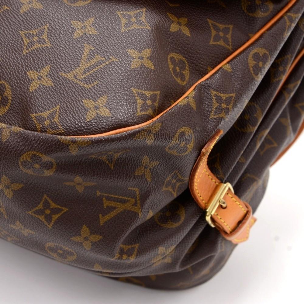 saumur 35 monogram canvas shoulder bag