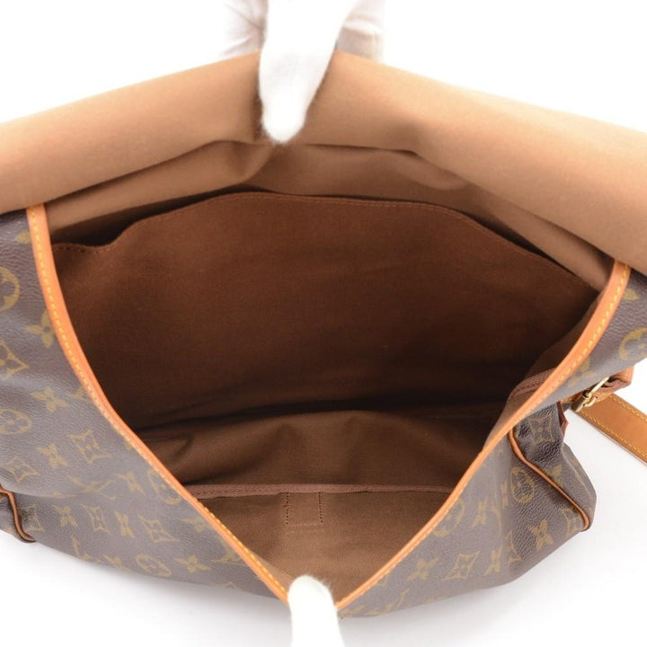 saumur 35 monogram canvas shoulder bag